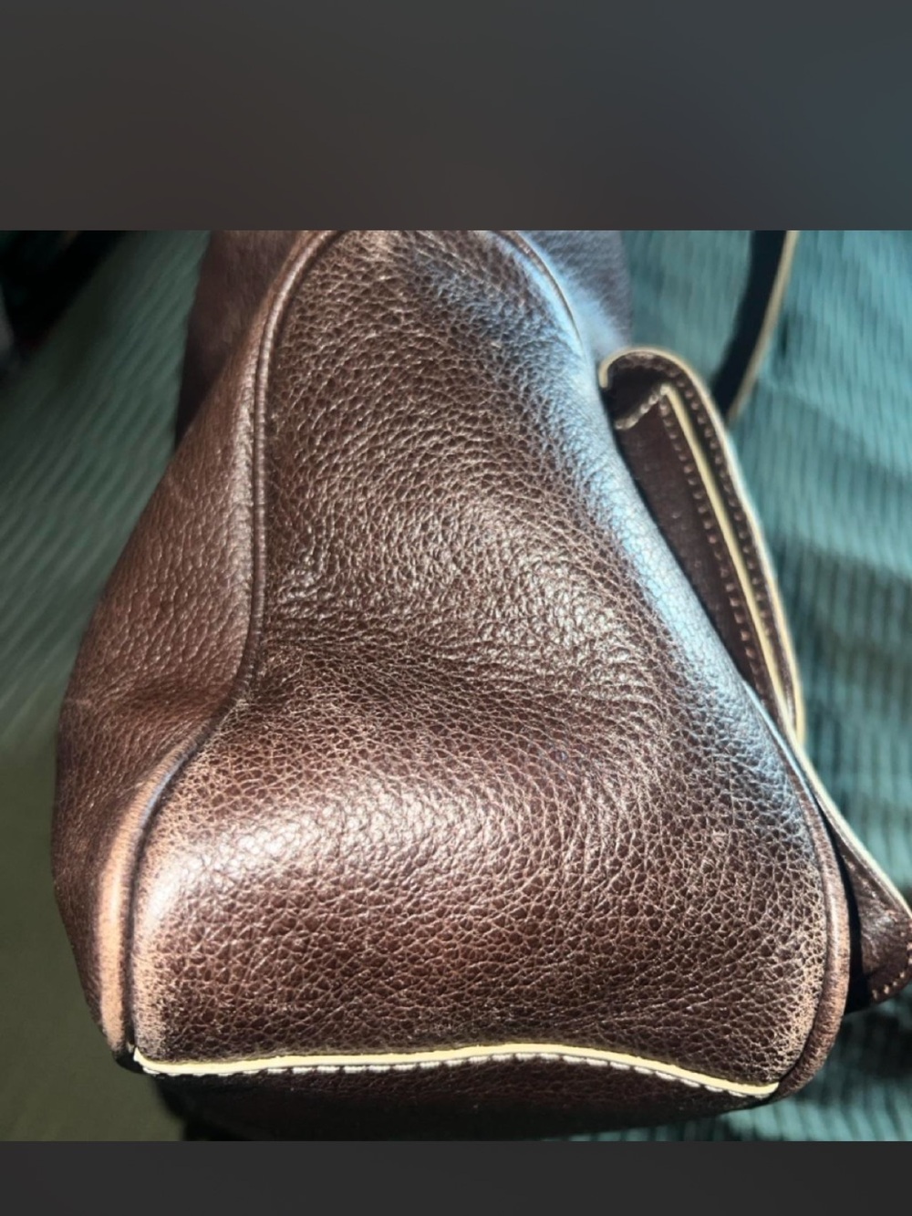 SOLD- Marc Jacob’s Dark Brown Leather Crossbody Bag with Front Pockets - Picture 6 of 8